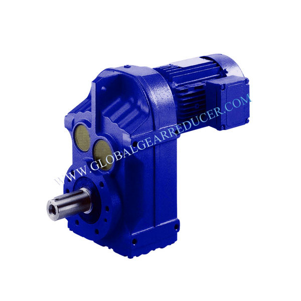 F Series Foot Mounted Helical Geared Motor with Solid Output Shaft
